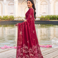  lightweight chiffon saree for women