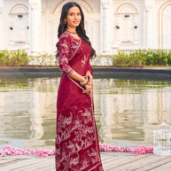 elegant party wear printed saree