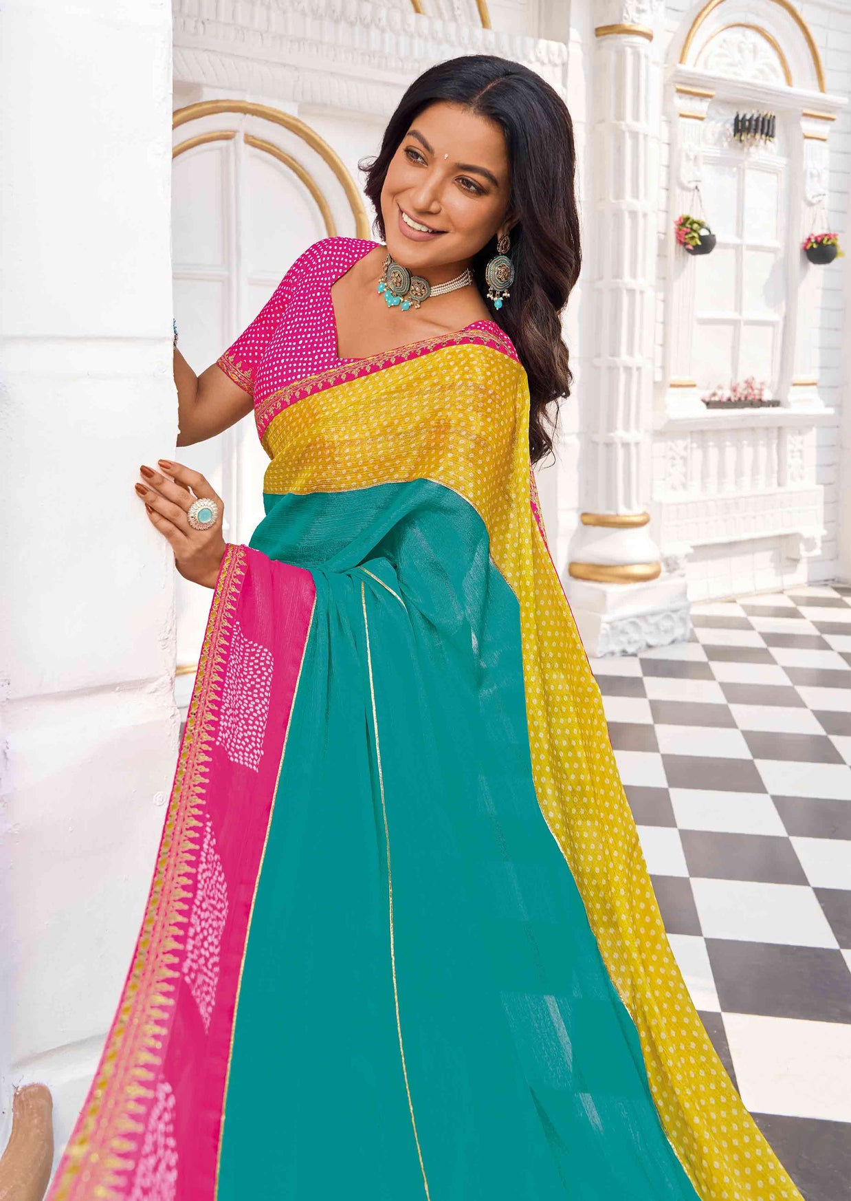 lightweight chiffon ethnic saree