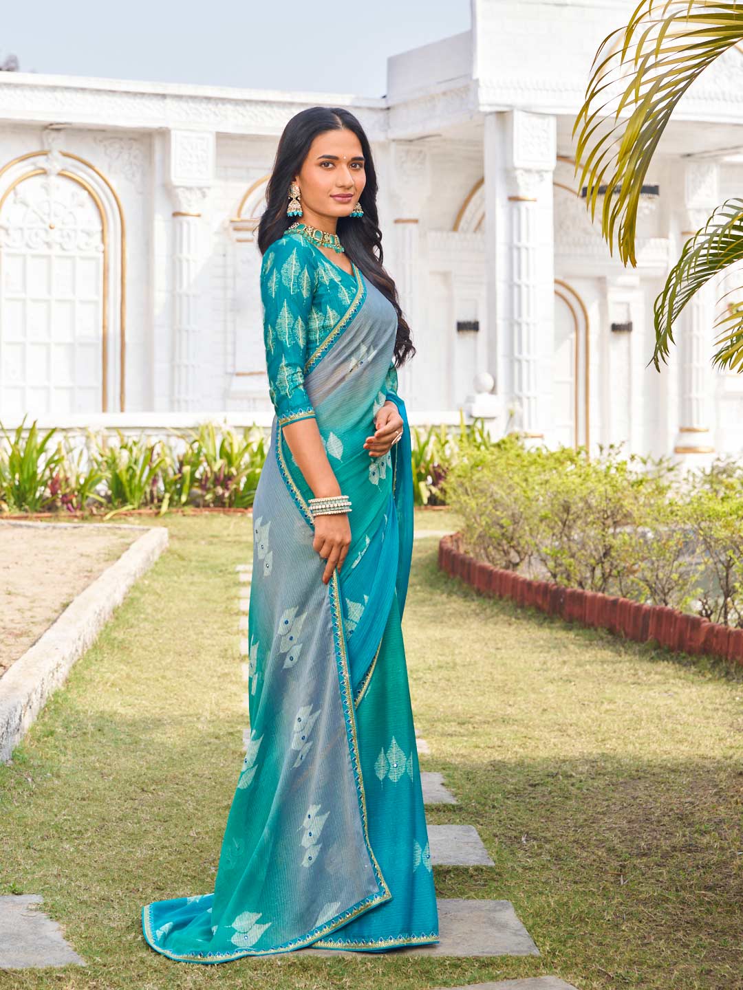 festive wear silk saree