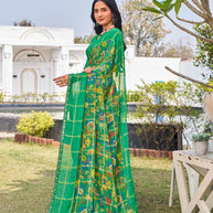 elegant designer chiffon saree