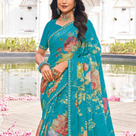 lightweight chiffon saree