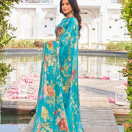 festive party wear saree