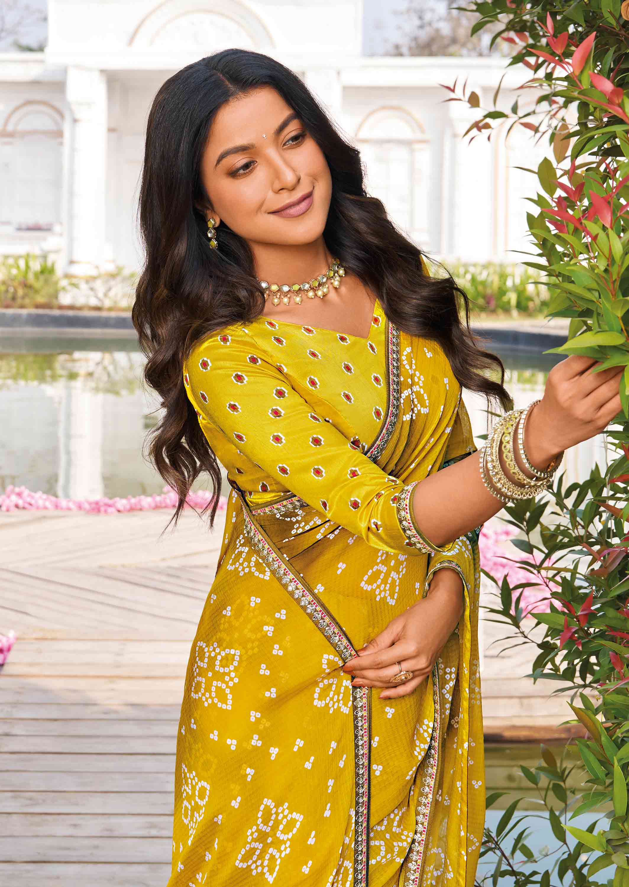 bandhani saree 
