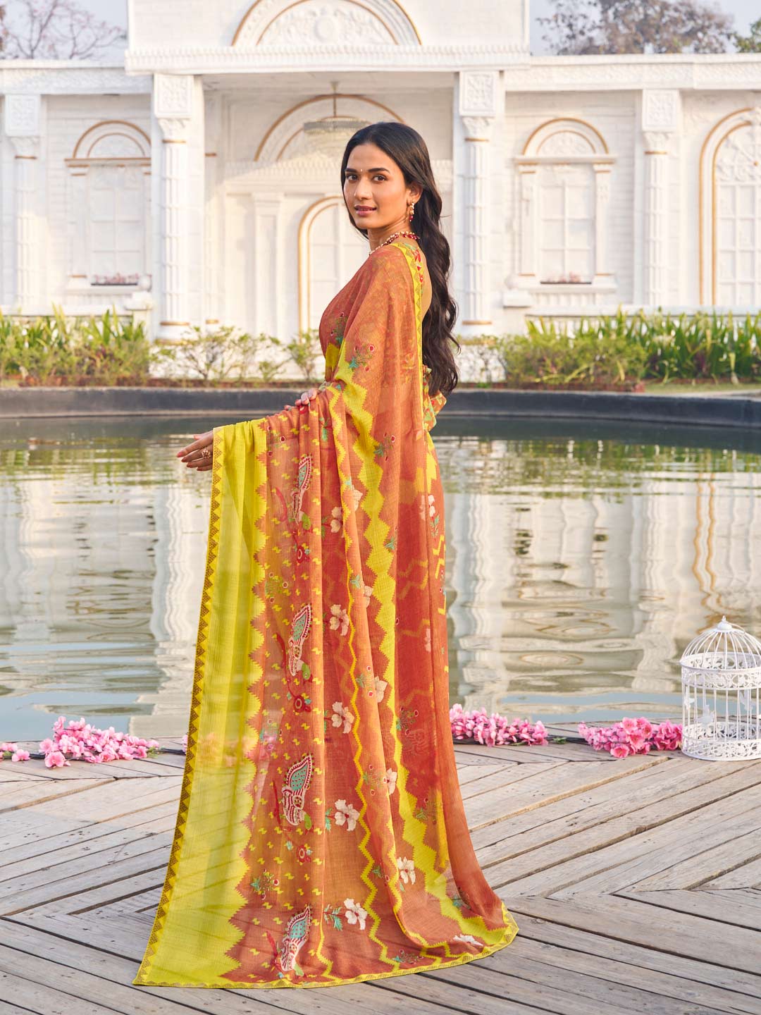 elegant festive saree