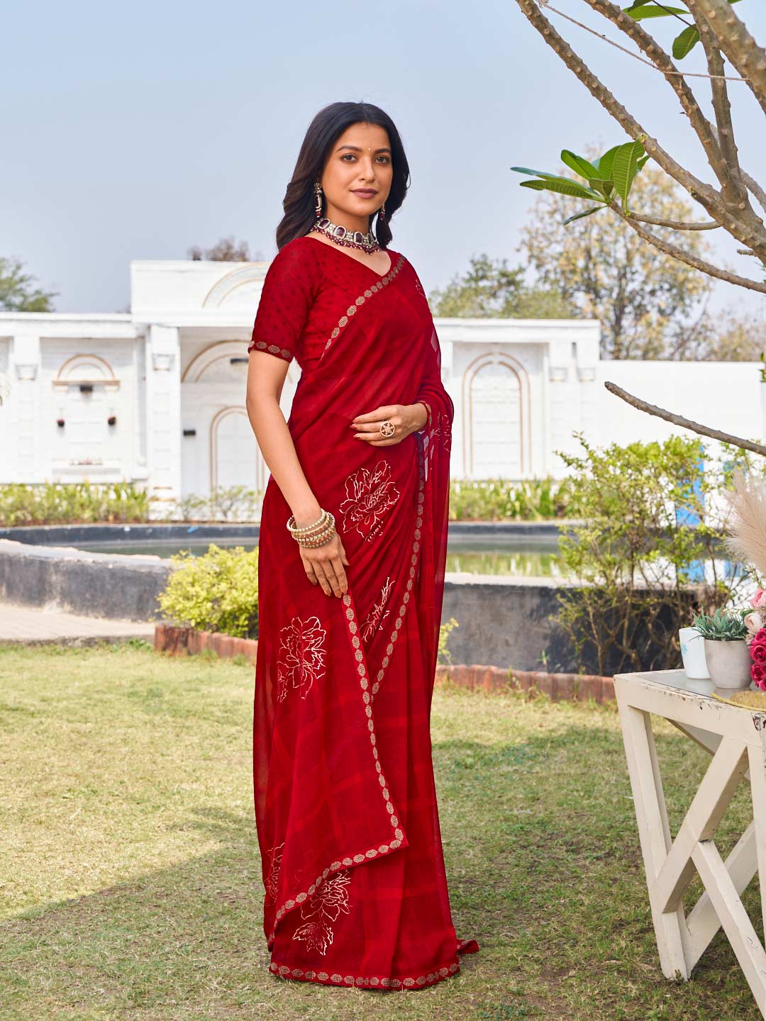 festive wedding wear saree 