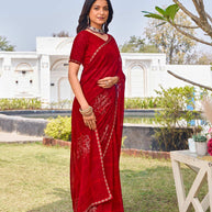 festive wedding wear saree 