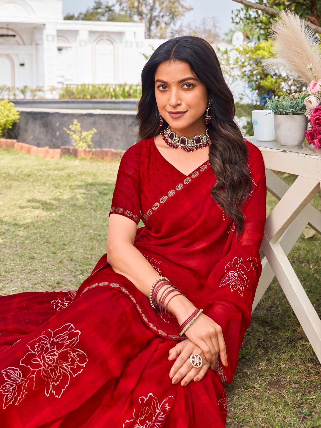  stylish party wear saree