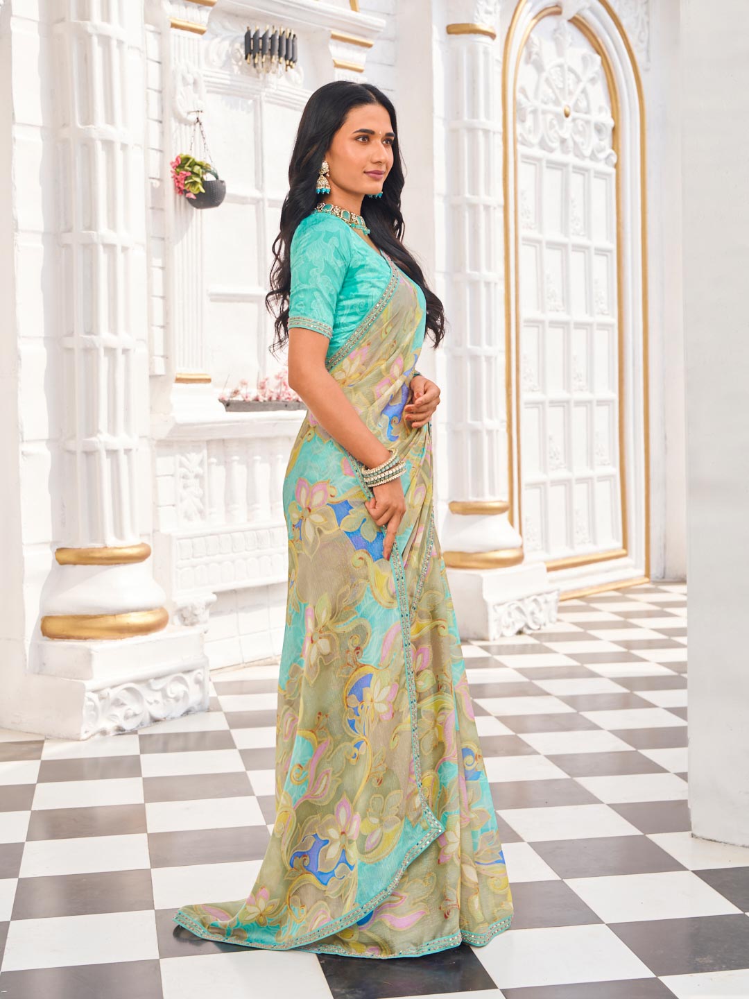 festive wear silk saree