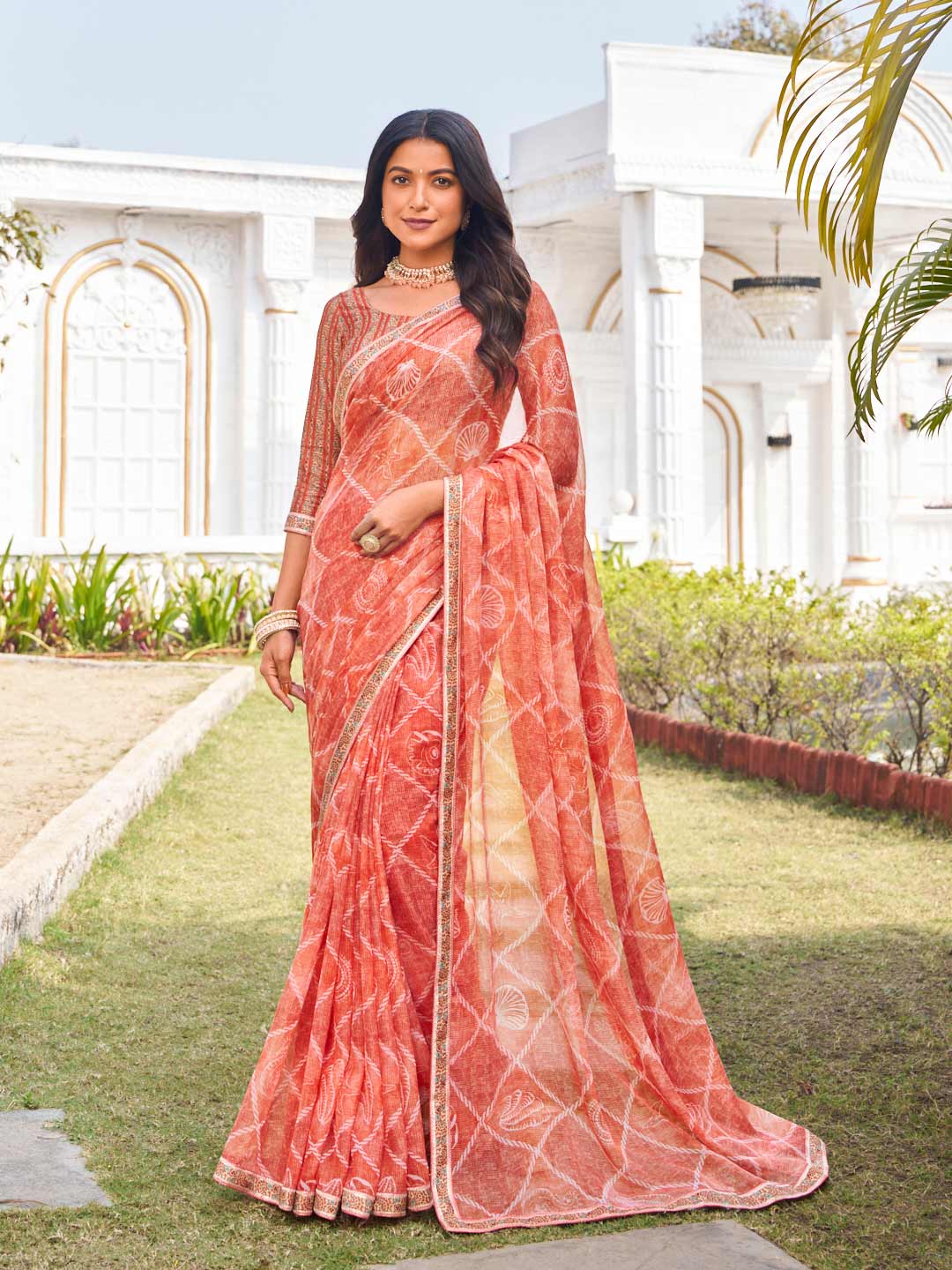 festive party wear saree