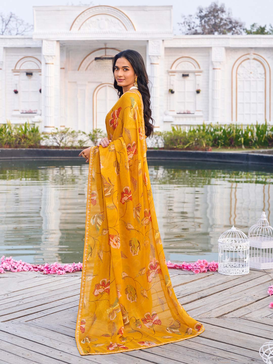  festive party wear saree
