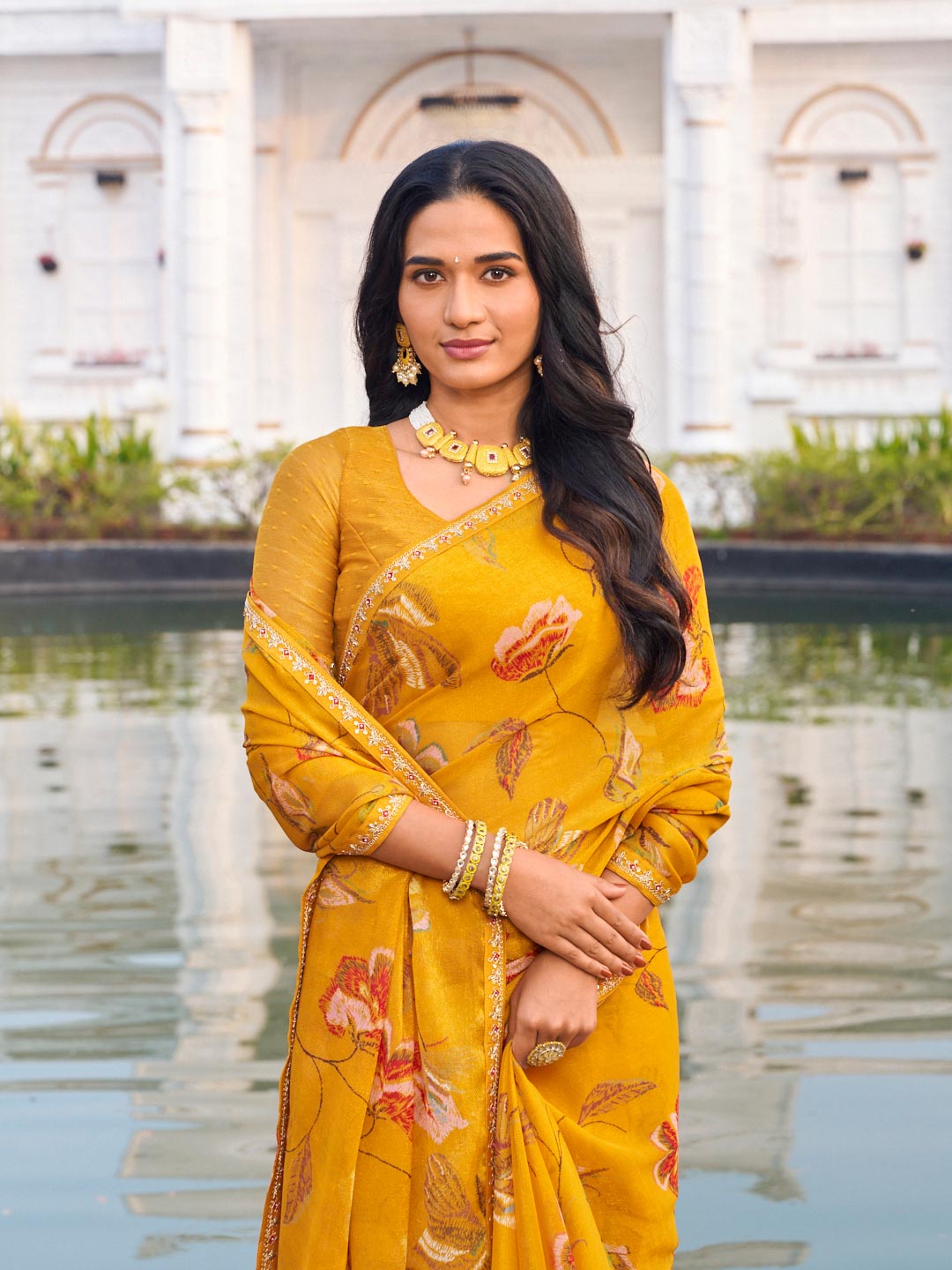 chiffon saree