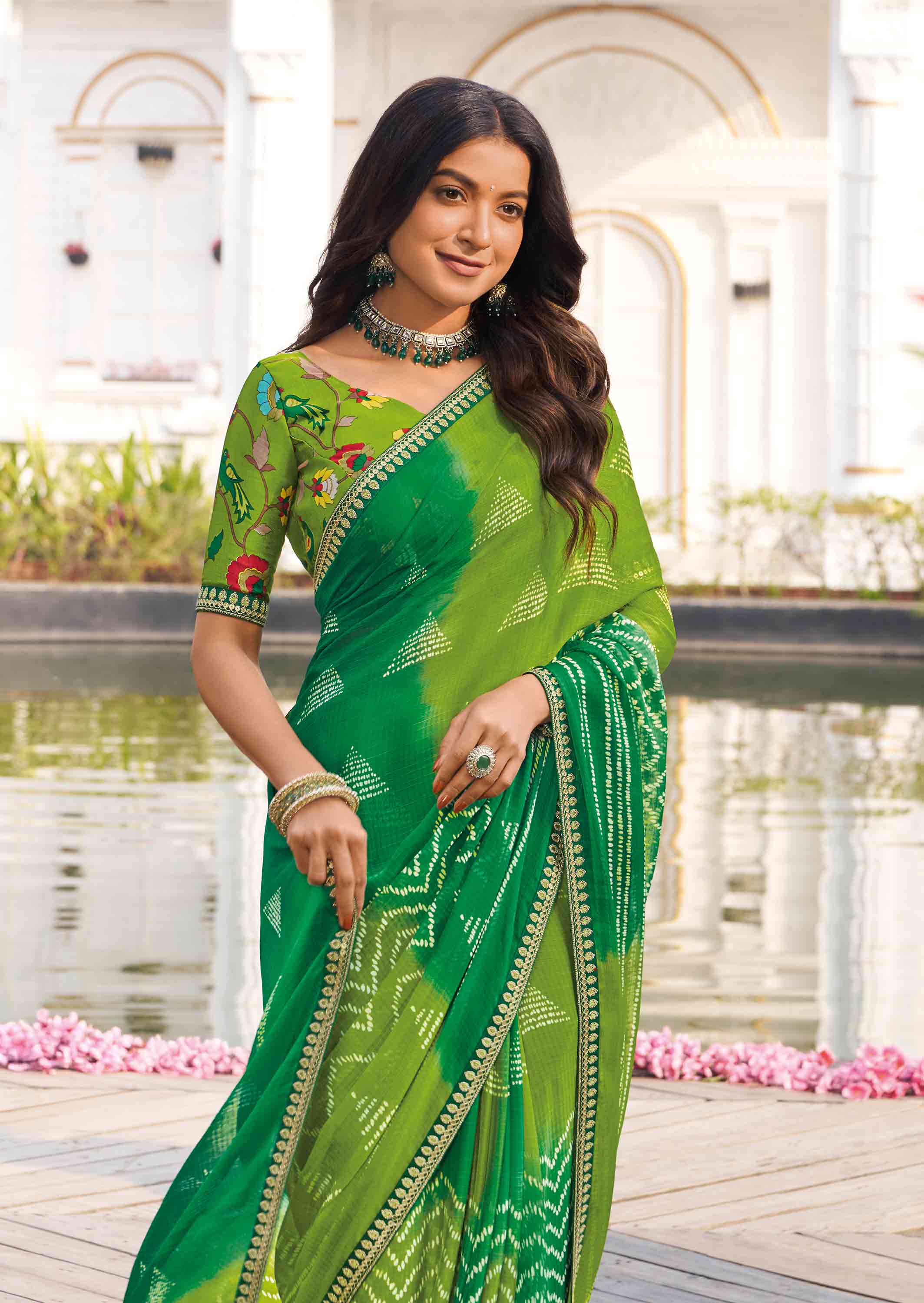 chiffon saree for women online