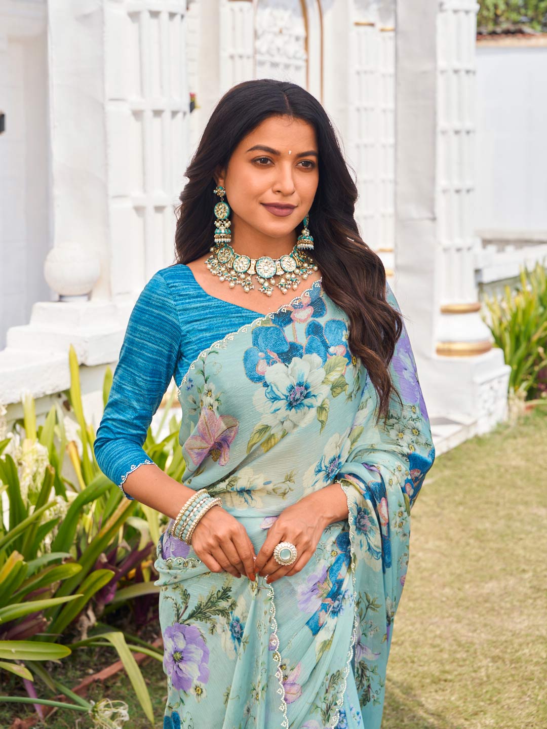 printed saree