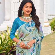 printed saree