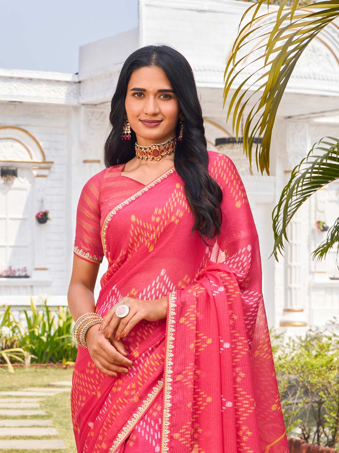 chiffon saree for women online