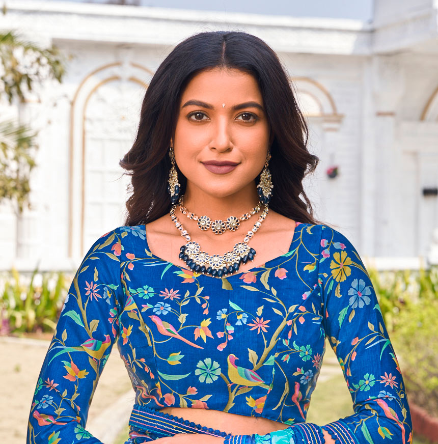  lightweight chiffon printed saree