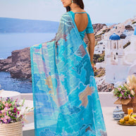 Buy blue saree online