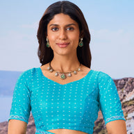 blue saree