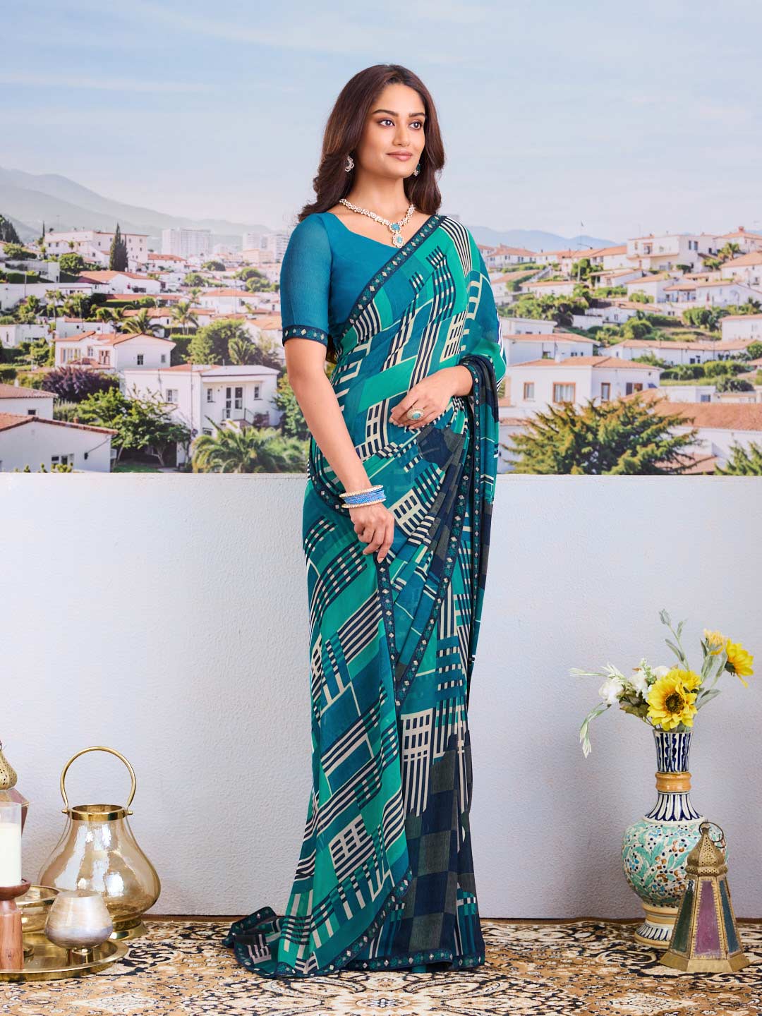 Trendy designer saree