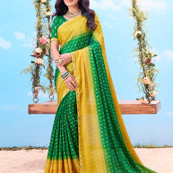 green saree