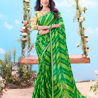 green saree