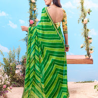 dark green saree