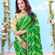 green colour saree