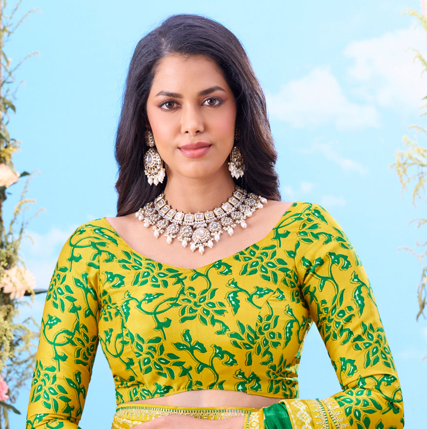  Green woven border cotton saree festive wear