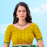 Laxmipati Gulshan Green Georgette Printed Saree