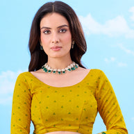 Laxmipati Gulshan Green Georgette Bandhani Printed Saree