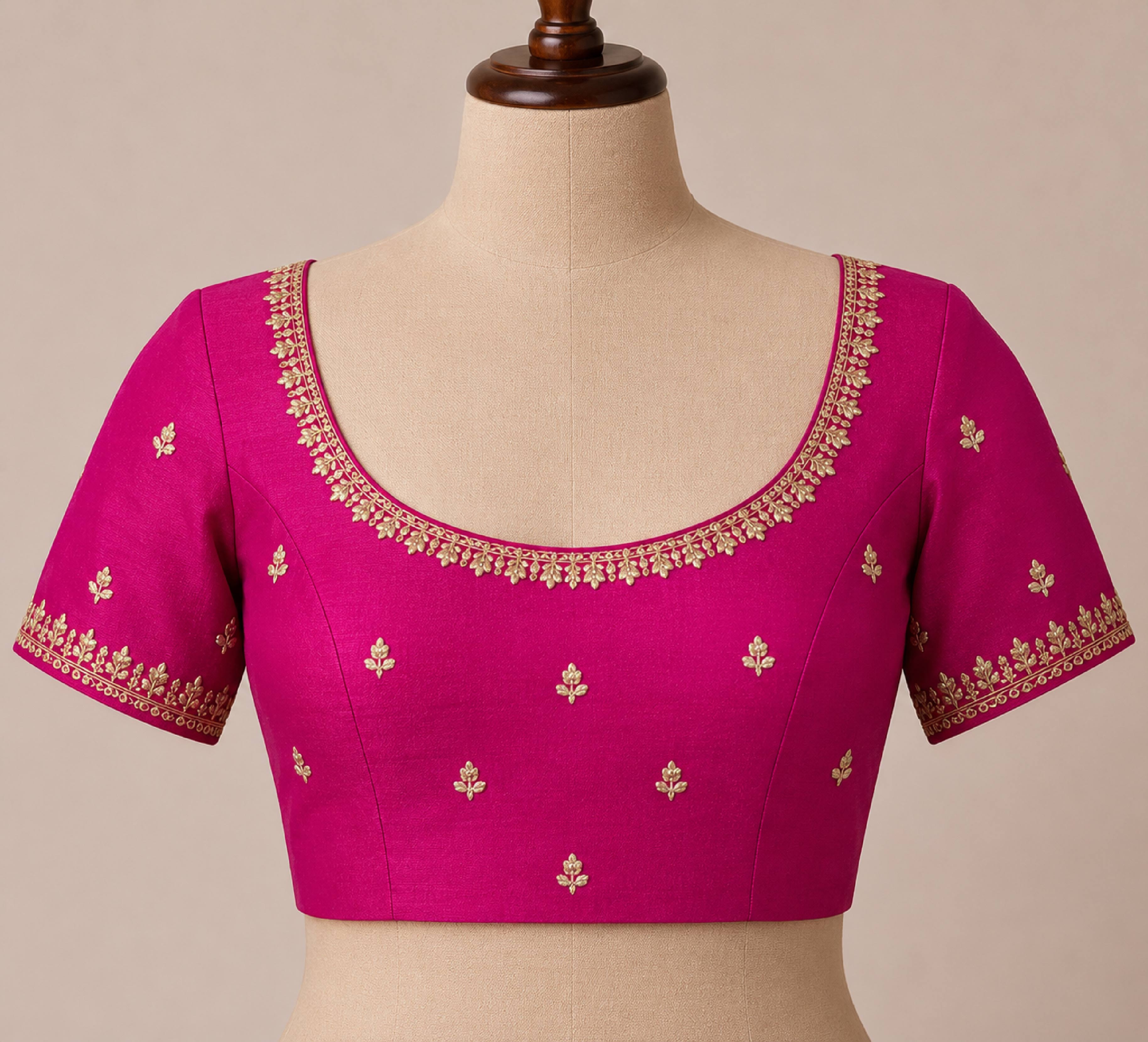 Laxmipati Khidki Pink Chiffon Bandhani Embroidered Saree