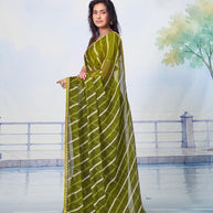 leheriya print saree