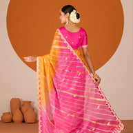 Laxmipati Ruchi Multicolor Chiffon Embroidered Saree