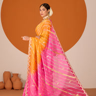 Laxmipati Ruchi Multicolor Chiffon Embroidered Saree
