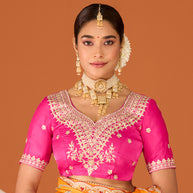 Laxmipati Ruchi Multicolor Chiffon Embroidered Saree