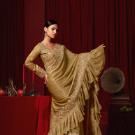 Buy Golden Saree Online