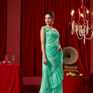 Sea Green Saree Online