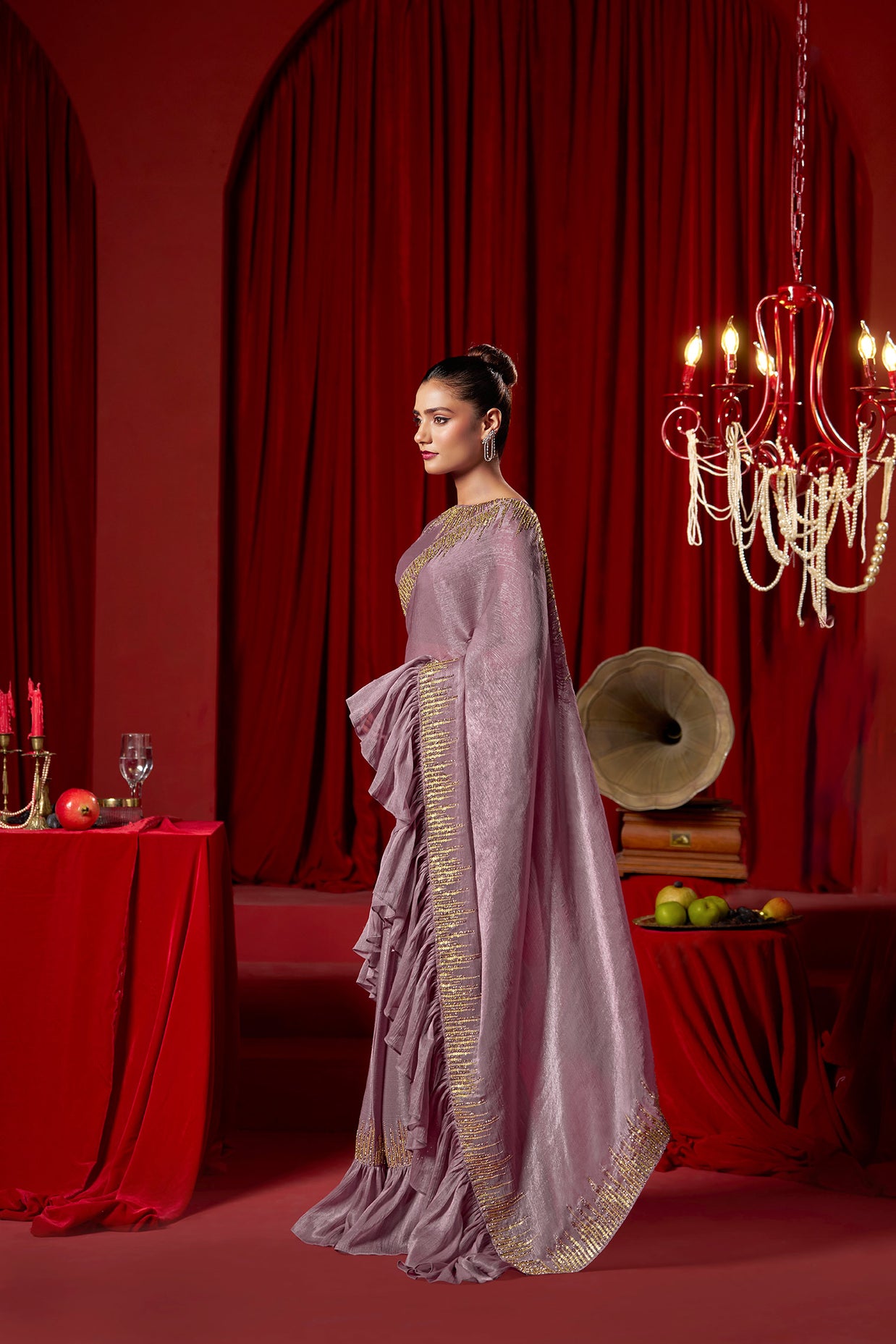 Purple Saree