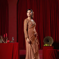 Brown Saree