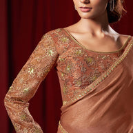 Buy Brown Saree Online