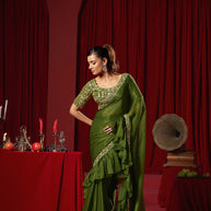 Green Saree