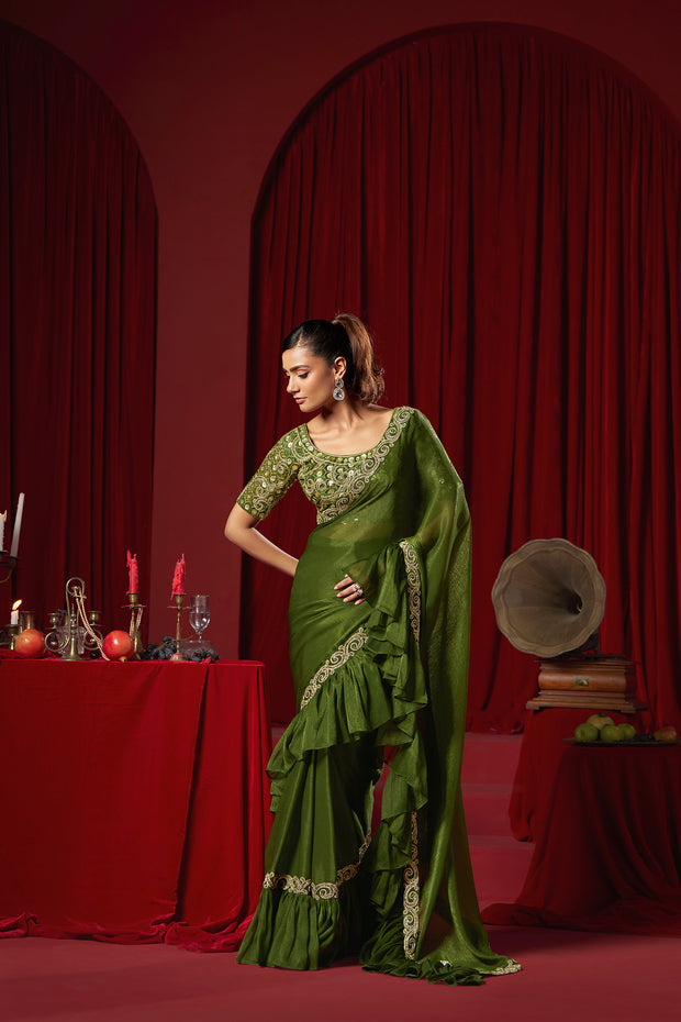 Green Saree