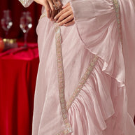 Pink Festive Wear Saree