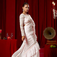 Pink Ready To Wear Saree