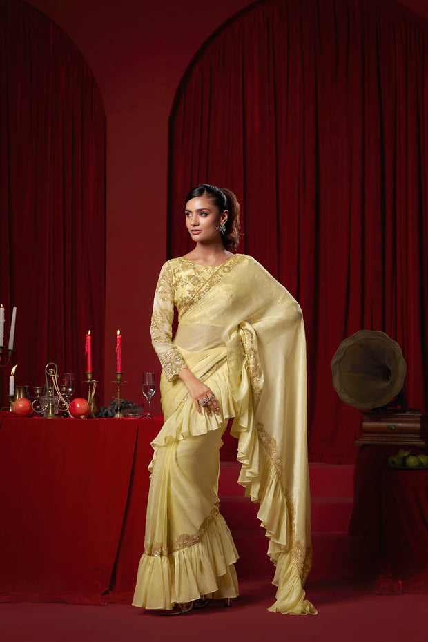 Buy Yellow Saree Online