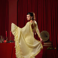 Yellow Trendy Saree For Women