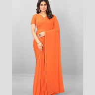 Laxmipati S-1511 Marble Chiffon Orange Saree