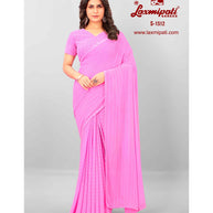 Laxmipati S-1512 Georgette Baby Pink Saree