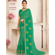 Laxmipati Khas-Khas S-1569 Chiffon Rama Saree